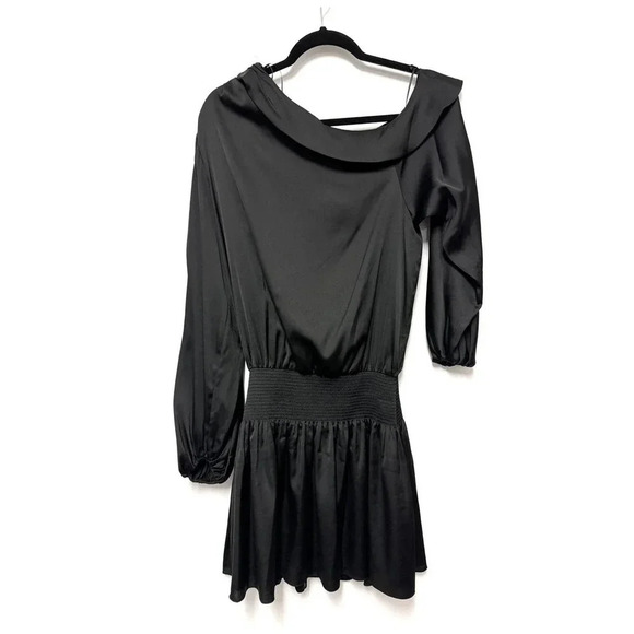 NWT Ramy Brook Off Shoulder Blouson Mini Dress Timothy Dress - Picture 2 of 6